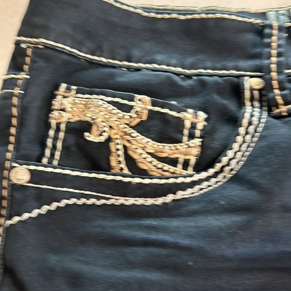 Hydraulic “Addison” Super Skinny Embellished Whiskered Black Jeans. Size 17/18 - Picture 4 of 16